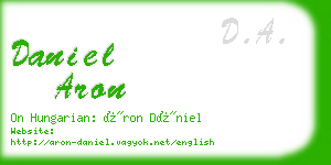 daniel aron business card